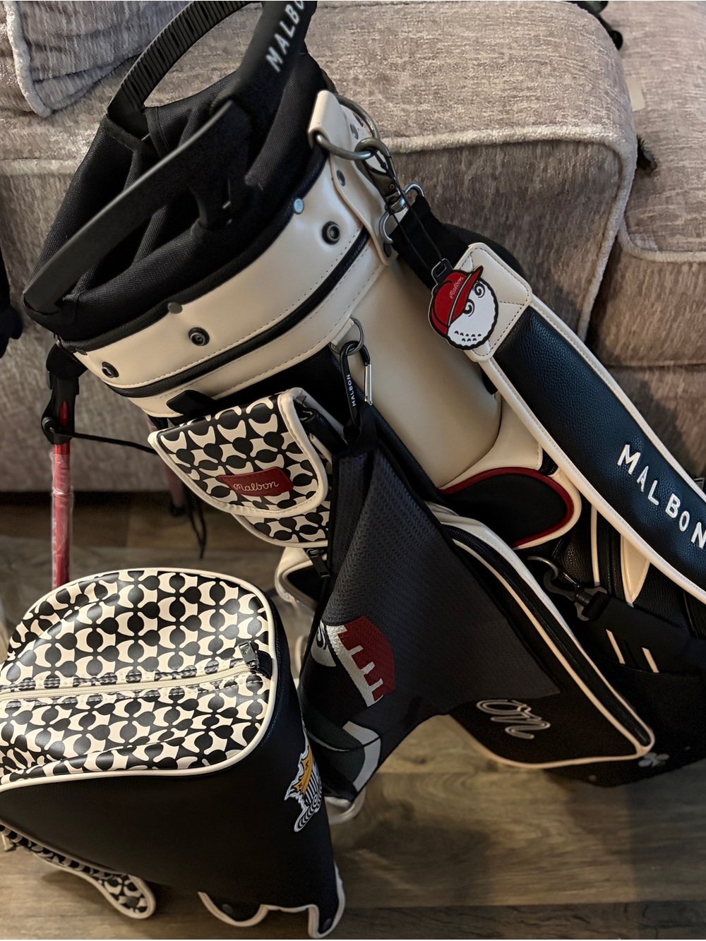 Malbon “King of Clubs” golf bag- Premium Men’s Carry/Stand Bag. NWT